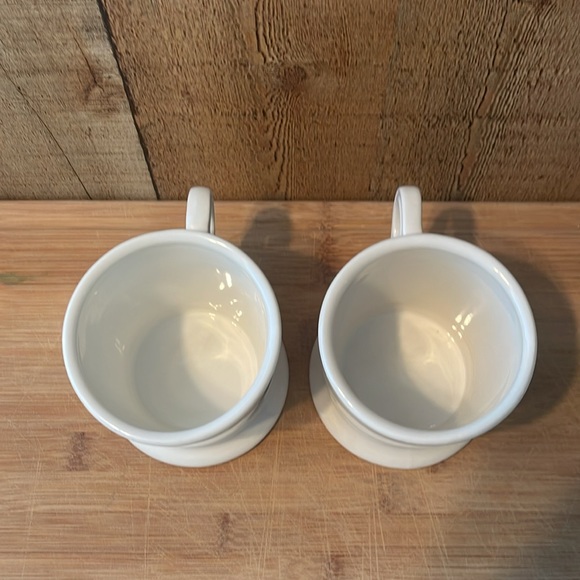 Set of 2 Anthropologie Monogram Initial “G” White Coffee Tea Mugs - Picture 3 of 9